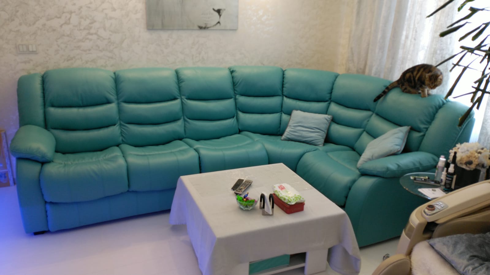 Перетяжка дивана на дому. Рождествено