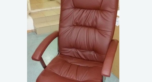Обтяжка офисного кресла. Рождествено